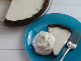 Coconut-Lime Icebox Pie (Egg-Free) for Pi Day